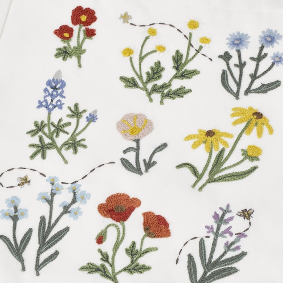 トートバッグ(花刺繍) 8枚目画像