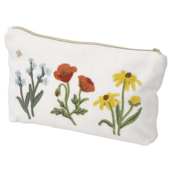 ポーチ(花刺繍) 1枚目画像
