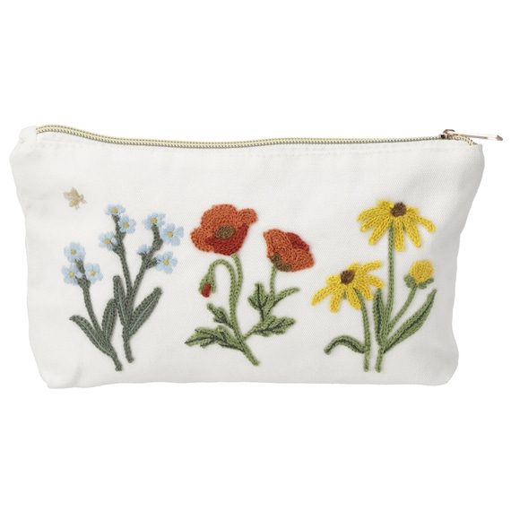 ポーチ(花刺繍) 5枚目画像