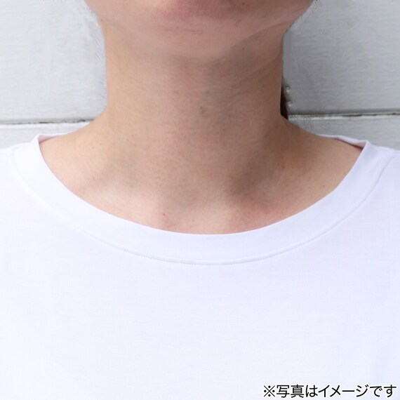 モダール半袖Tシャツ レディース ホワイト M 4枚目画像