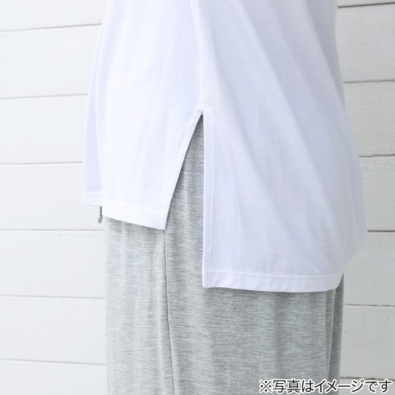 モダール半袖Tシャツ レディース ホワイト M 5枚目画像