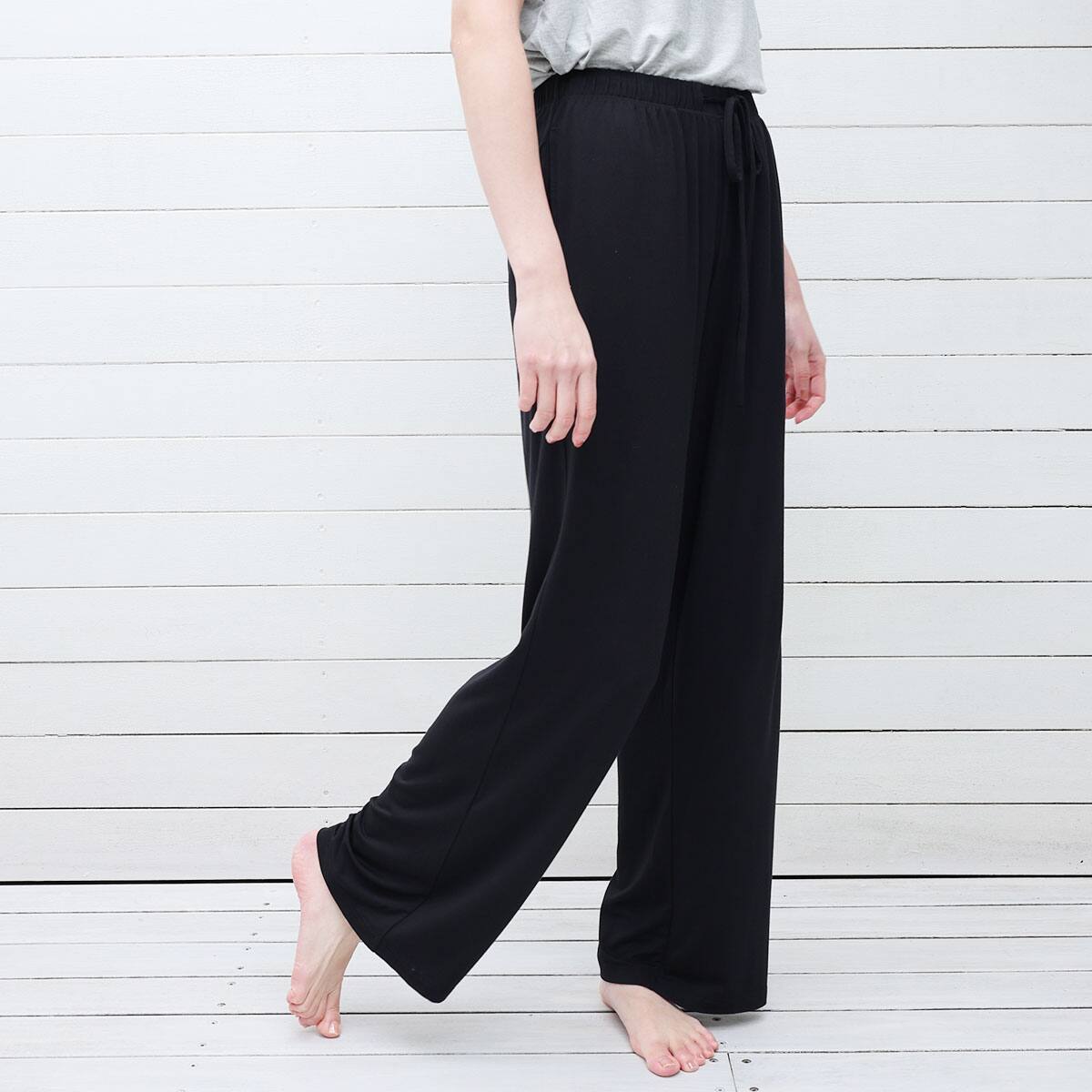 モダールルームパンツ レディース ブラック L | ニトリネット【公式