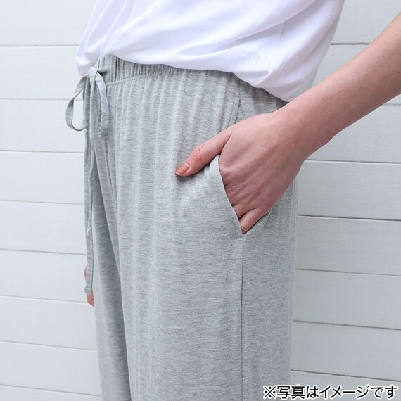 モダールルームパンツ レディース グレー M 7枚目画像