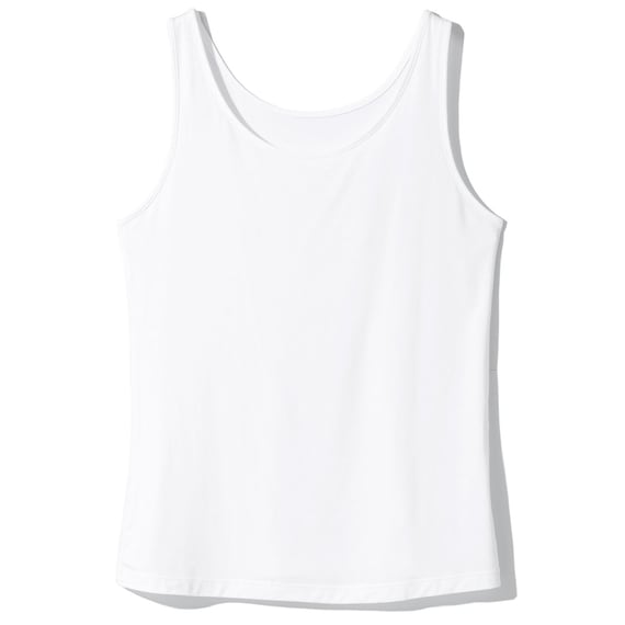 モダールタンクトップ レディース ホワイト M 1枚目画像