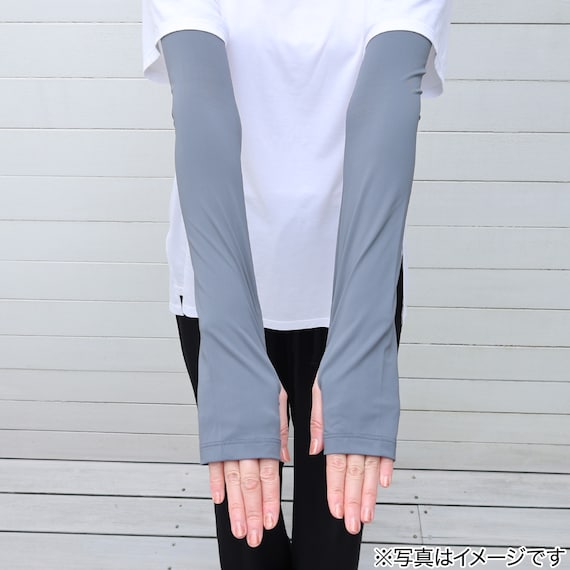 UVカット 冷感 アームカバー M( ダークグレー TY26) 2枚目画像