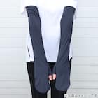 UVカット 冷感 指先カバー付きアームカバー(ブラック TY26) 3枚目画像