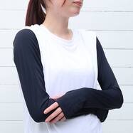 UV冷感ロングアームカバー(ブラック TY26)