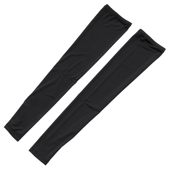 UVカット 冷感 ロングアームカバー(ブラック TY26) 4枚目画像