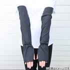 UVカット 冷感 リブフリル ロングアームカバー(ブラック TY26) 2枚目画像