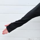 UVカット 冷感 リブボレロ(ブラック TY26) 4枚目画像