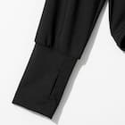 UVカット 冷感 リブボレロ(ブラック TY26) 7枚目画像