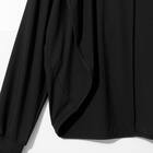 UVカット 冷感 リブボレロ(ブラック TY26) 8枚目画像