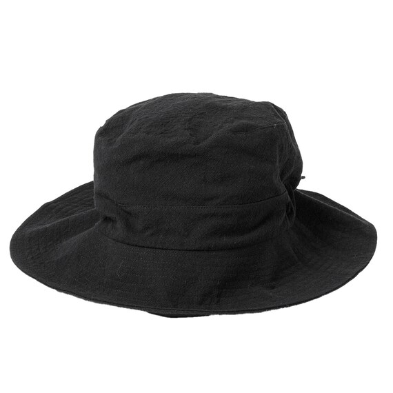 UVカットサファリハット 首カバー付き(ブラック TY26) 3枚目画像