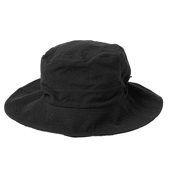 UVカットサファリハット 首カバー付き(ブラック TY26) 3枚目画像