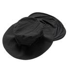 UVカットサファリハット 首カバー付き(ブラック TY26) 4枚目画像