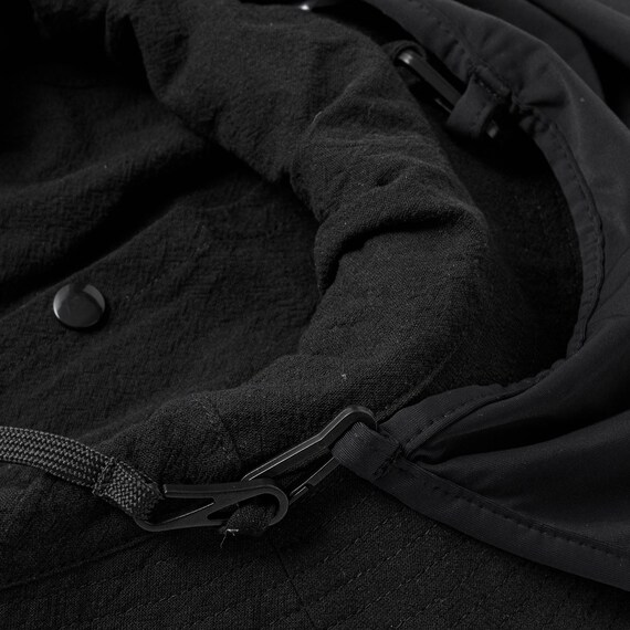 UVカットサファリハット 首カバー付き(ブラック TY26) 8枚目画像