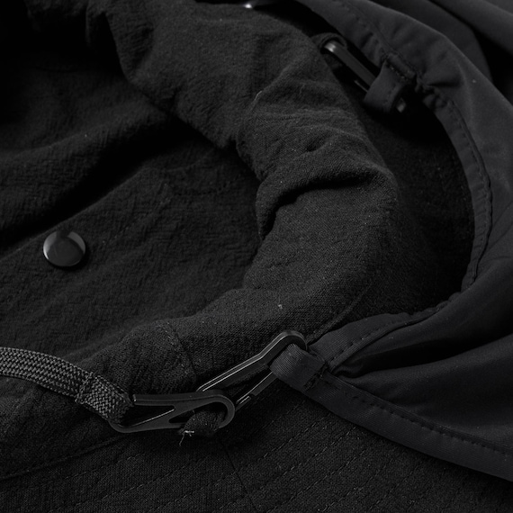 UVカットサファリハット 首カバー付き(ブラック TY26) 8枚目画像