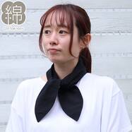 ポケット付きスカーフ(ブラック TY26)