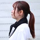 ポケット付きスカーフ(ブラック TY26) 2枚目画像