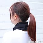 ポケット付きスカーフ(ブラック TY26) 3枚目画像