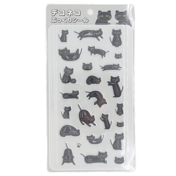 【デコホーム店舗販売のみ】ぷっくりシール(デコネコ NG03) 1枚目画像