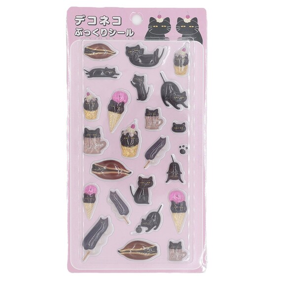 【デコホーム店舗販売のみ】ぷっくりシール(デコネコスイーツ NG03) 1枚目画像