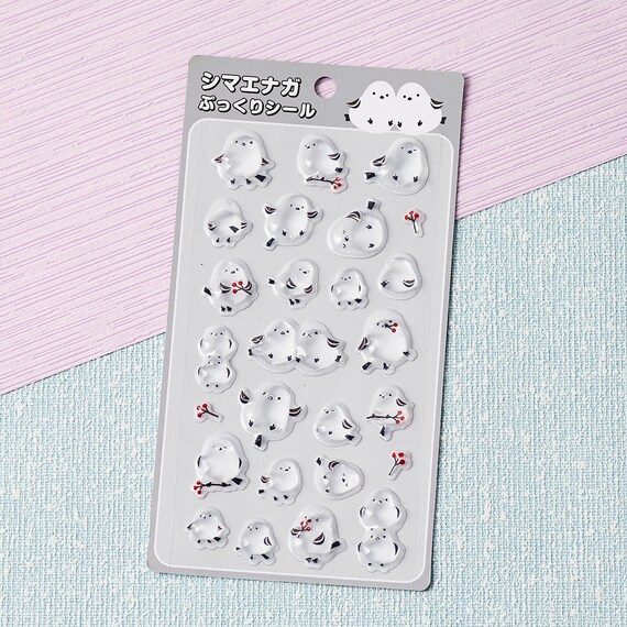 ぷっくりシール(シマエナガセット) 4枚目画像