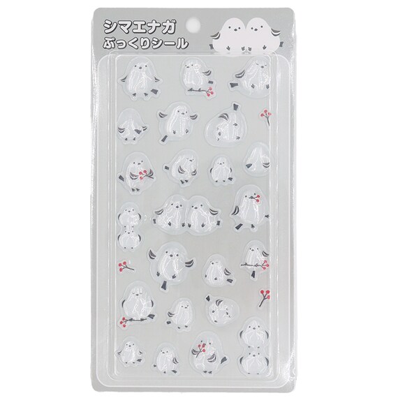 【デコホーム店舗販売のみ】ぷっくりシール(シマエナガ NG03) 1枚目画像