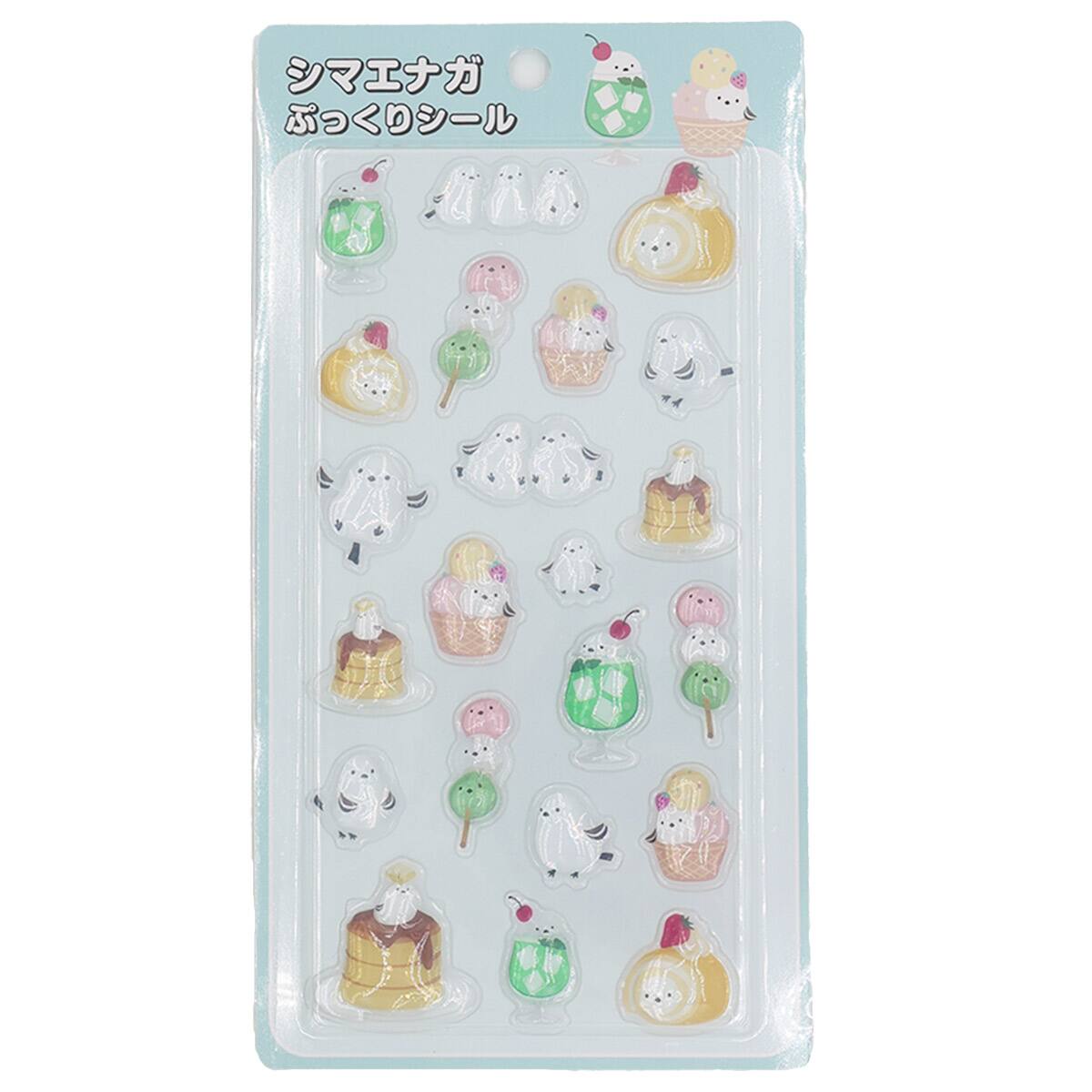 デコホーム店舗販売のみ】ぷっくりシール(シマエナガスイーツ NG03