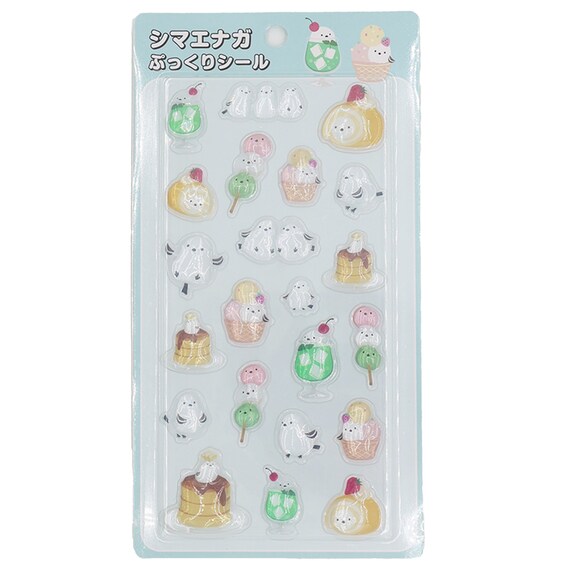 【デコホーム店舗販売のみ】ぷっくりシール(シマエナガスイーツ NG03) 1枚目画像