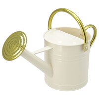 【島忠ホームズ商品】ブリキじょうろ 3L アイボリー