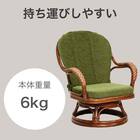 ラタンシーベルチェア(NTR203 ミドル)【島忠ホームズ商品】 10枚目画像