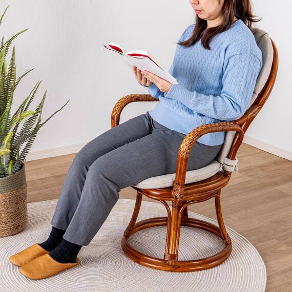 ラタンシーベルチェア(NTR207)【島忠ホームズ商品】 2枚目画像