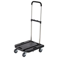 伸縮ハンドル樹脂手押し台車 (1010B)【島忠ホームズ商品】