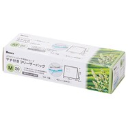 【島忠ホームズ商品】マチ付きスライドジッパーフリーザーバッグ M (20枚)