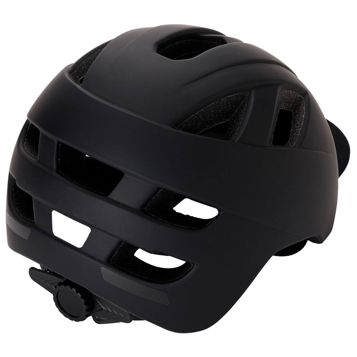自転車用ツバ付きヘルメット L (Y52 ブラック)【島忠ホームズ商品