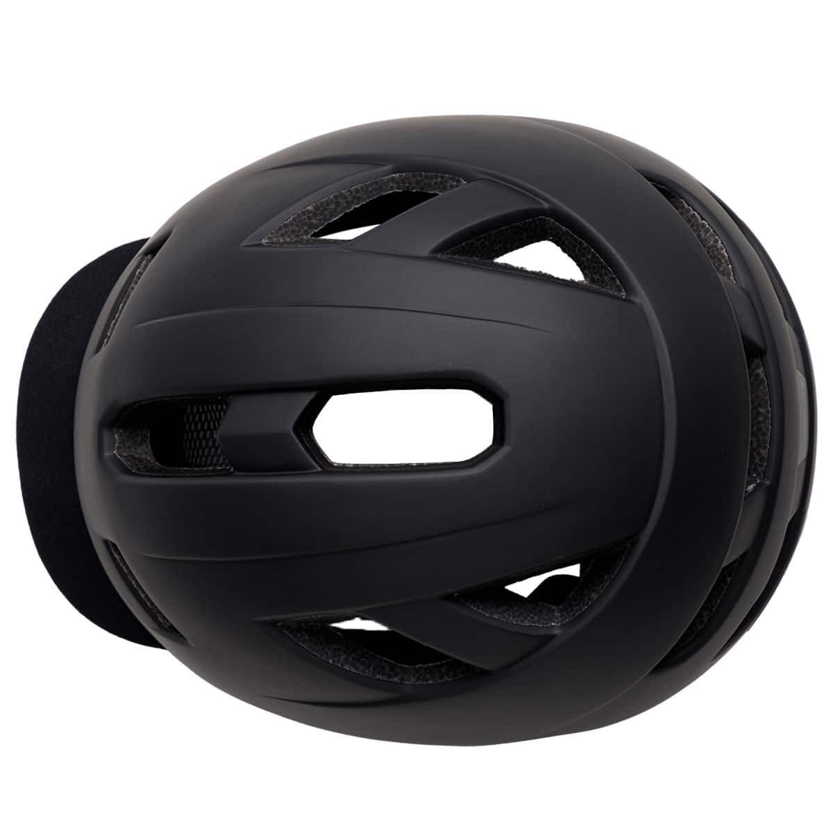 自転車用ツバ付きヘルメット L (Y52 ブラック)【島忠ホームズ商品