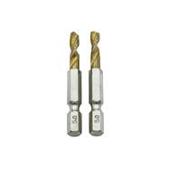 チタンコートショートドリル (5mm) 2本入り【島忠ホームズ商品】