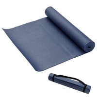 【島忠ホームズ商品】ヨガマット 厚さ6mm (ダークブルー)