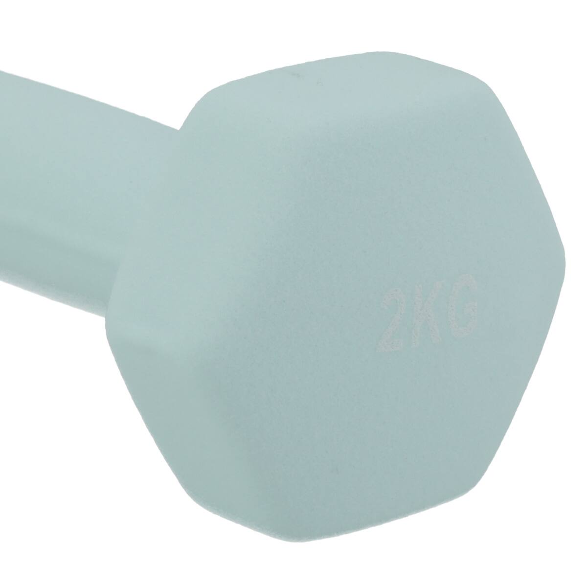 滑りにくいダンベル 2kg (ライトグリーン)【島忠ホームズ商品