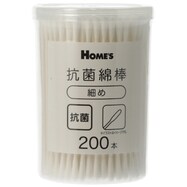 【島忠ホームズ商品】細め抗菌綿棒 200本 (PDM06)