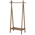 A型ハンガーラックXBK(ミドルブラウン)【島忠ホームズ商品】 1枚目画像