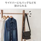 A型ハンガーラックXBK(ミドルブラウン)【島忠ホームズ商品】 5枚目画像