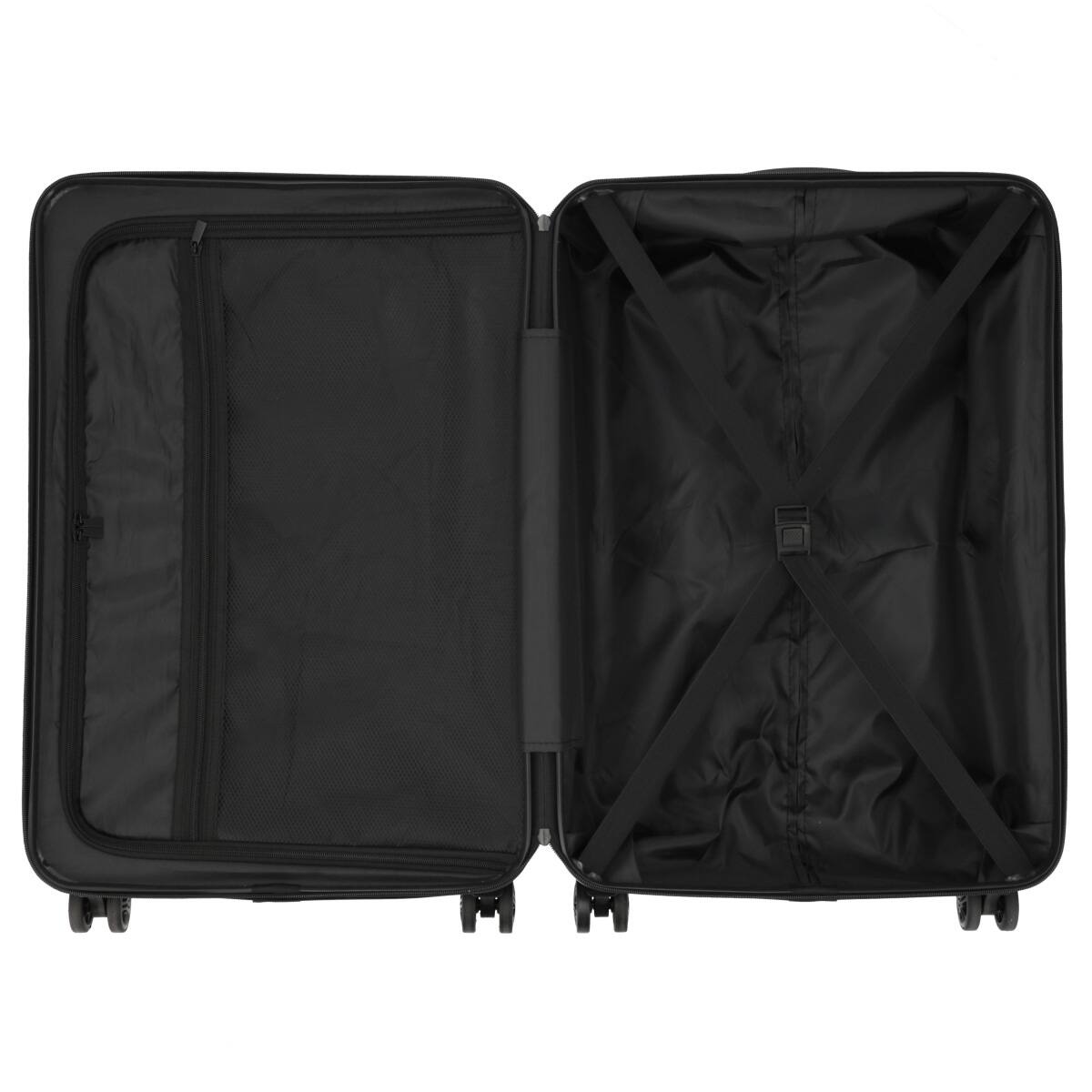 ジッパースーツケース 24インチ (ブラック)【島忠ホームズ商品