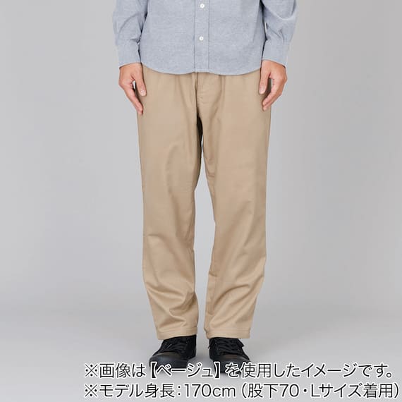 EZパンツツイル裏フリース(股下70 BK S)【Neasy】 3枚目画像