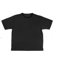 Tシャツ半袖クルーエアーメッシュ(BK)【Neasy】