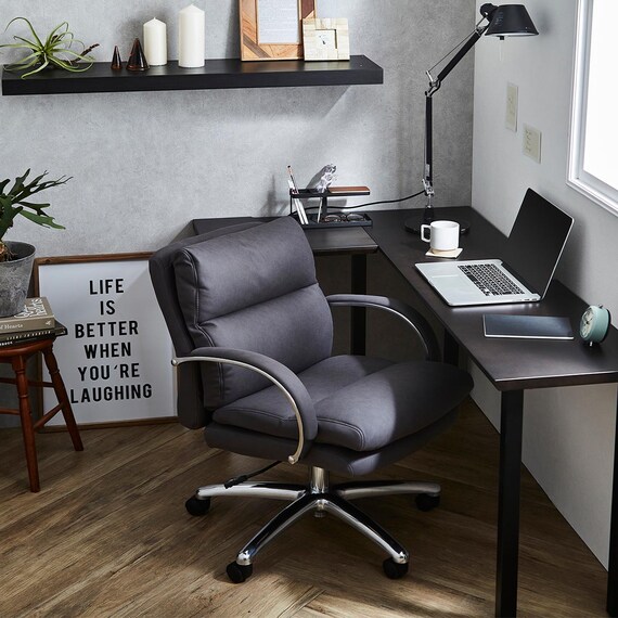 オフィスチェア(GRT 布 ロータイプ 359143 CGY) 7枚目画像