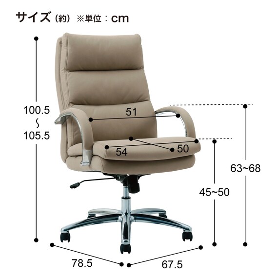 オフィスチェア(GRT 布 ハイタイプ 359141 CA) 15枚目画像