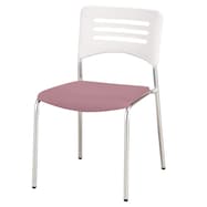 ミーティングチェア(NT2-W90S 背:ホワイト/脚:シルバー)