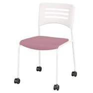 ミーティングチェア(NT2-W90HC キャスター付き 背:ホワイト/脚:ホワイト)